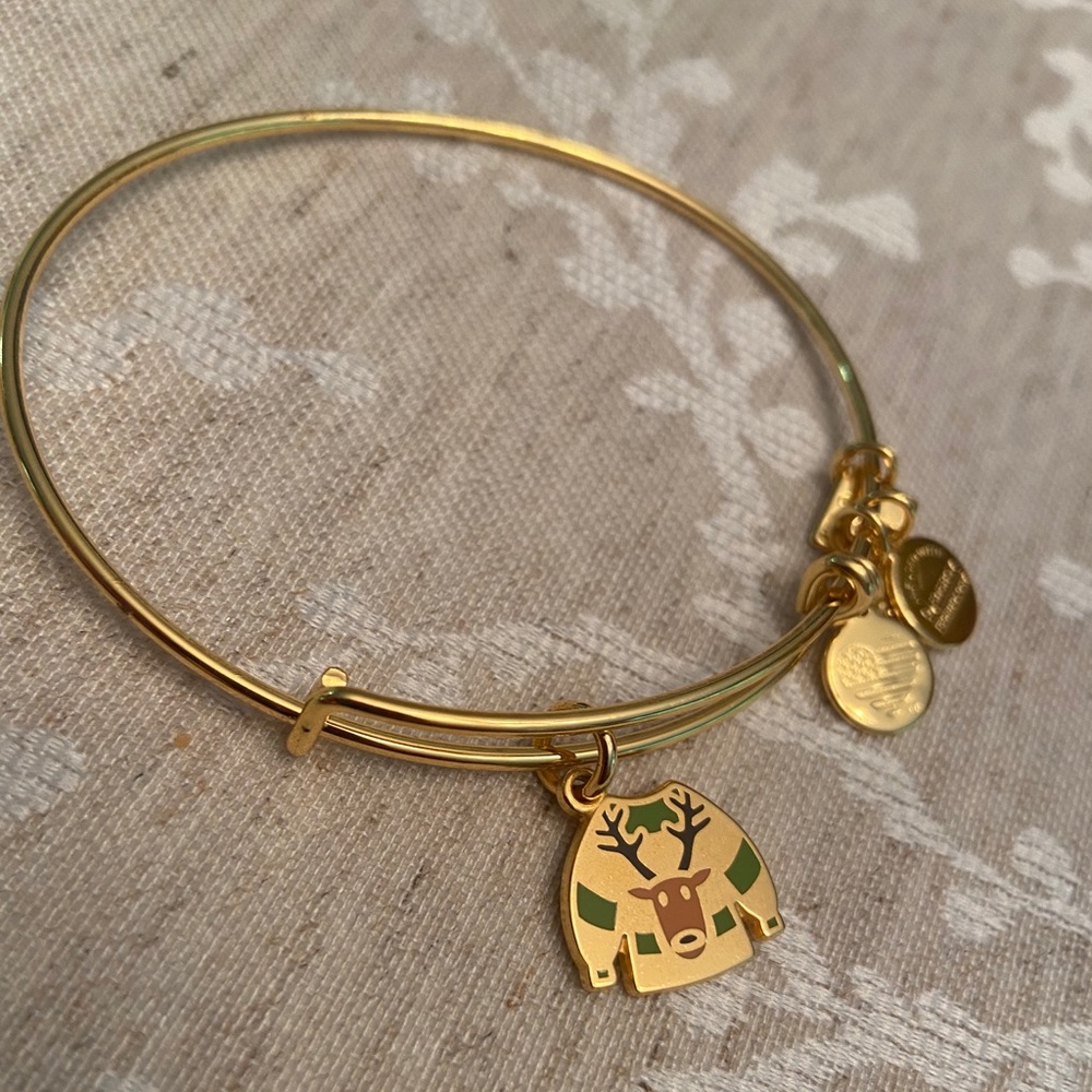 Alex and Ani Sweater Weather Reindeer Bracelet